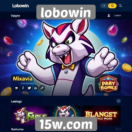 Variedade de jogos disponíveis na plataforma Lobowin